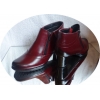 Skórzane szerokie botki tęgość H obcas 6 cm
